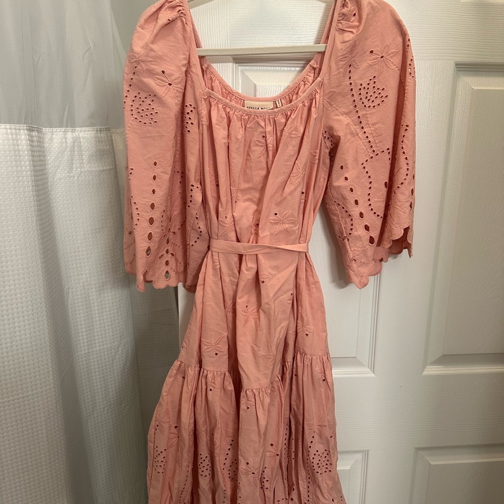 Pink / peach Anthropologie maxi dress - worn once